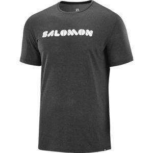 Salomon AGILE GRAPHIC TEE černá L - Pánské tričko