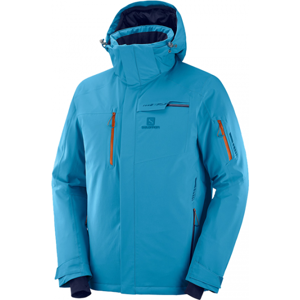 Salomon BRILLIANT JKT M modrá M - Pánská lyžařská bunda