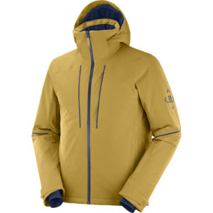 Salomon EDGE JACKET M Pánská lyžařská bunda, žlutá, velikost L