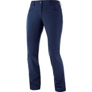 Salomon WAYFARER STRAIGHT LT P tmavě modrá 34 - Dámské outdoorové kalhoty