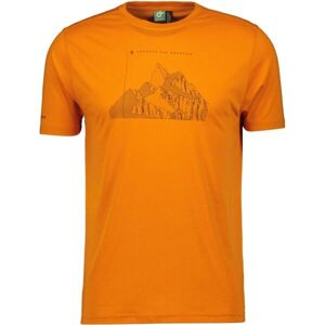 Scott DEFINED DRI SS Pánské triko, oranžová, velikost 2xl