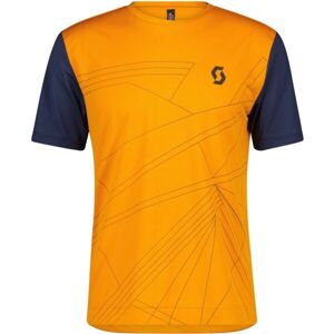 Scott TRAIL FLOW SS Cyklistické triko, Oranžová,Tmavě modrá, velikost 2xl