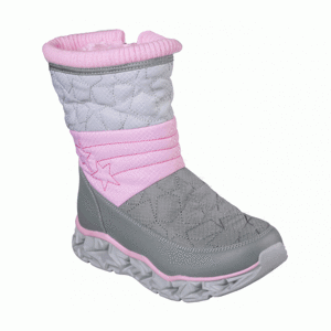 Skechers GALAXY LIGHTS šedá 30 - Dívčí zimní obuv