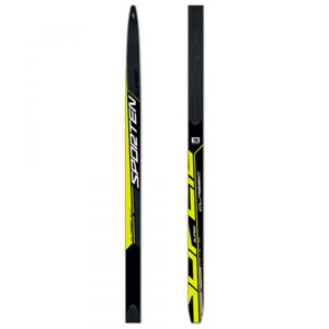 Sporten SUPER CLASSIC SKIN M/H Běžecké lyže na klasiku se stoupacími pásy, černá, velikost