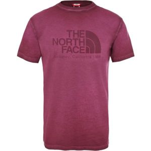 The North Face S/S WASHED BT-EU M vínová XL - Pánské tričko