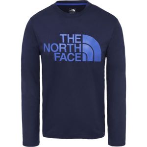 The North Face FLEX 2 BIG LOGO LS M tmavě modrá L - Pánské tričko