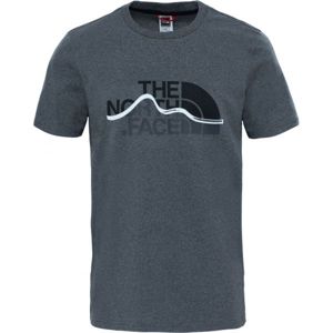 The North Face S/S MOUNT LINE TEE šedá S - Pánské tričko