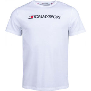 Tommy Hilfiger CHEST LOGO TOP bílá XL - Pánské tričko