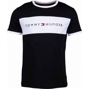 Tommy Hilfiger CN SS TEE LOGO FLAG Pánské tričko, fialová, veľkosť S