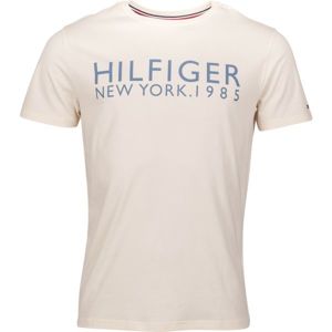 Tommy Hilfiger CN SS TEE LOGO Pánské tričko, vínová, velikost L