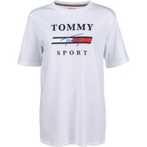 Tommy Hilfiger GRAPHICS  BOYFRIEND TOP Dámské tričko, bílá, velikost M