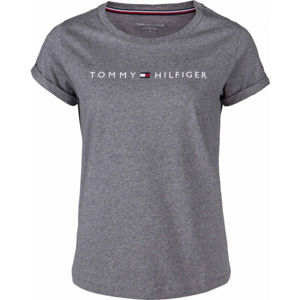 Tommy Hilfiger RN TEE SS LOGO Dámské tričko, tmavě šedá, velikost M