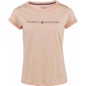 Tommy Hilfiger RN TEE SS LOGO oranžová M - Dámské tričko