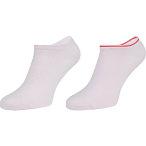 Tommy Hilfiger WOMEN SNEAKER 2P WAFFLE Dámské ponožky, Růžová,Červená, velikost