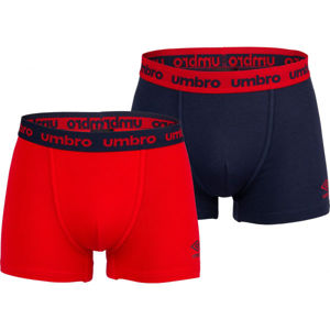 Umbro BOXER SHORTS 2 PACK červená XL - Pánské boxerky