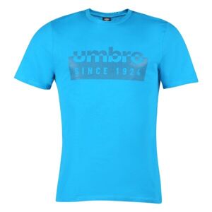 Umbro FW LINEAR BOX GRAPHIC TEE Pánské triko, modrá, veľkosť S