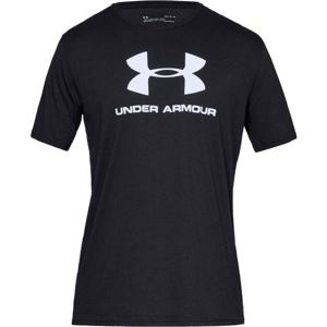 Under Armour SPORTSTYLE LOGO Pánské triko, černá, velikost