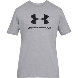 Under Armour SPORTSTYLE LOGO Pánské triko, šedá, veľkosť 2XL