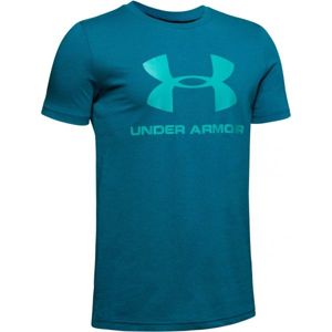 Under Armour SPORTSTYLE LOGO SS zelená XL - Chlapecké tričko