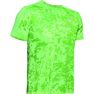 Under Armour SPEED STRIDE PRINTED SS zelená XL - Pánské běžecké tričko