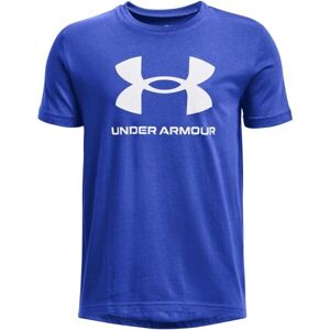 Under Armour SPORTSTYLE LOGO Chlapecké triko, modrá, veľkosť M