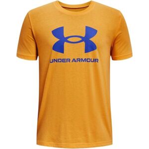 Under Armour SPORTSTYLE LOGO SS Chlapecké triko, oranžová, velikost XL