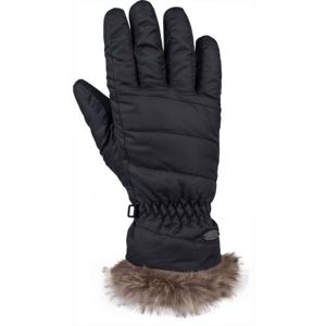 Willard ROLLA Dámské zimní rukavice, Černá,Hnědá, velikost S