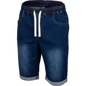 Willard WON Pánské šortky džínového vzhledu, Tmavě modrá,Bílá, velikost XXL