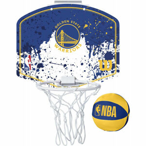 Wilson NBA MINI HOOP WARRIORS Mini basketbalový koš, modrá, veľkosť UNI